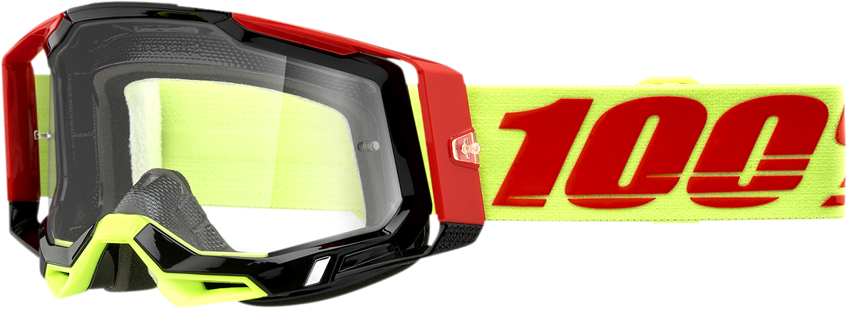 100% Racecraft 2 Goggles MX Motocross Wiz - Clear | eBay