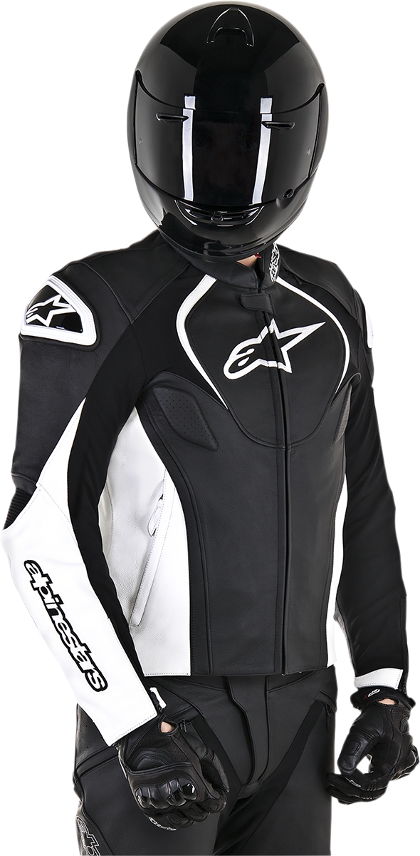 Alpinestars Leather Jacket >> Alpinestars Jaws Leather Jacket Black White Size 46 Ebay Alpinestars Leather Jacket >> Alpinestars Jaws Leather Jacket Black White Size 46 Ebay