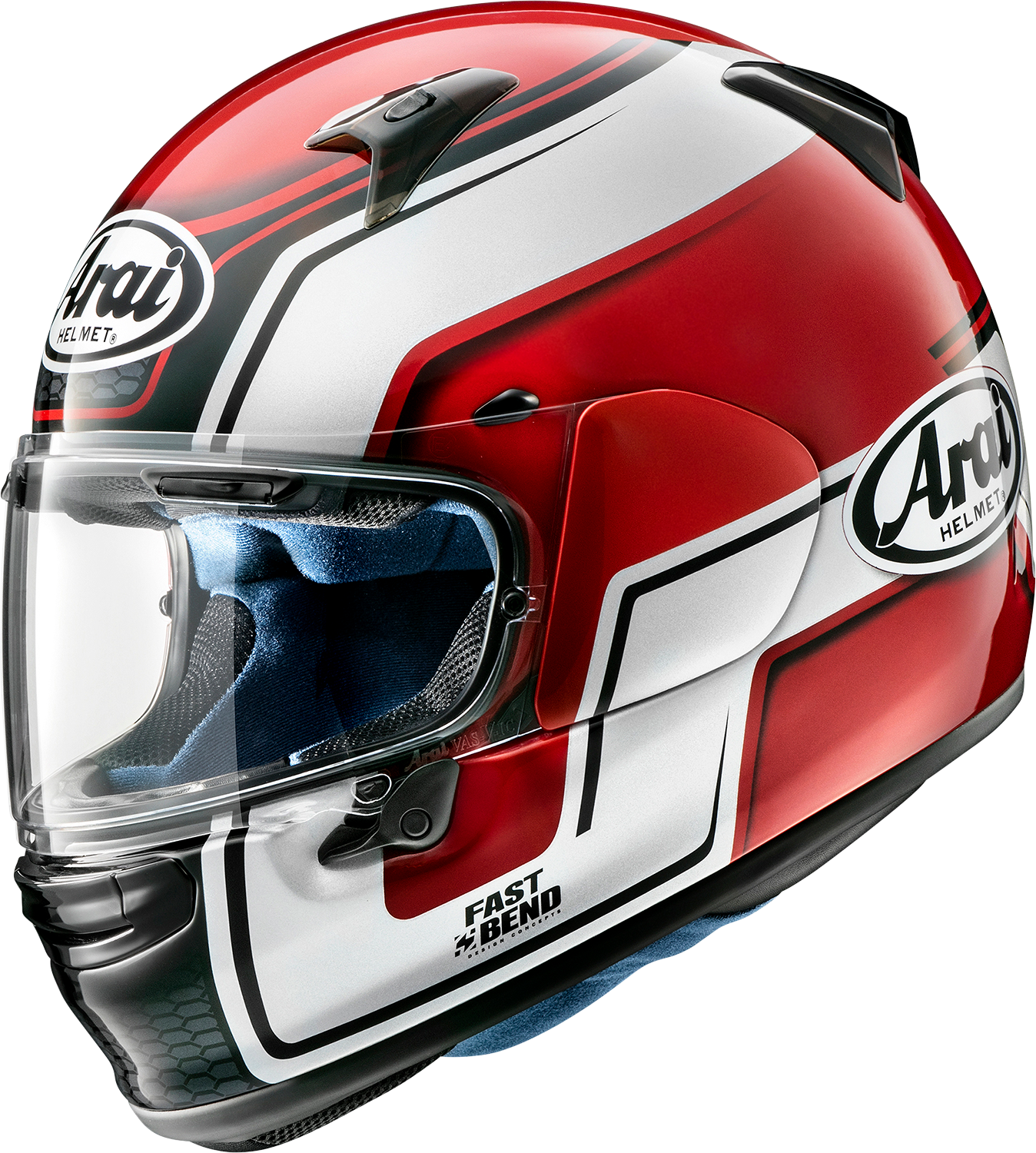 Casco Doblado ARAI Regent-X Azul Rojo Plata PUNTO - Imagen 3 de 4