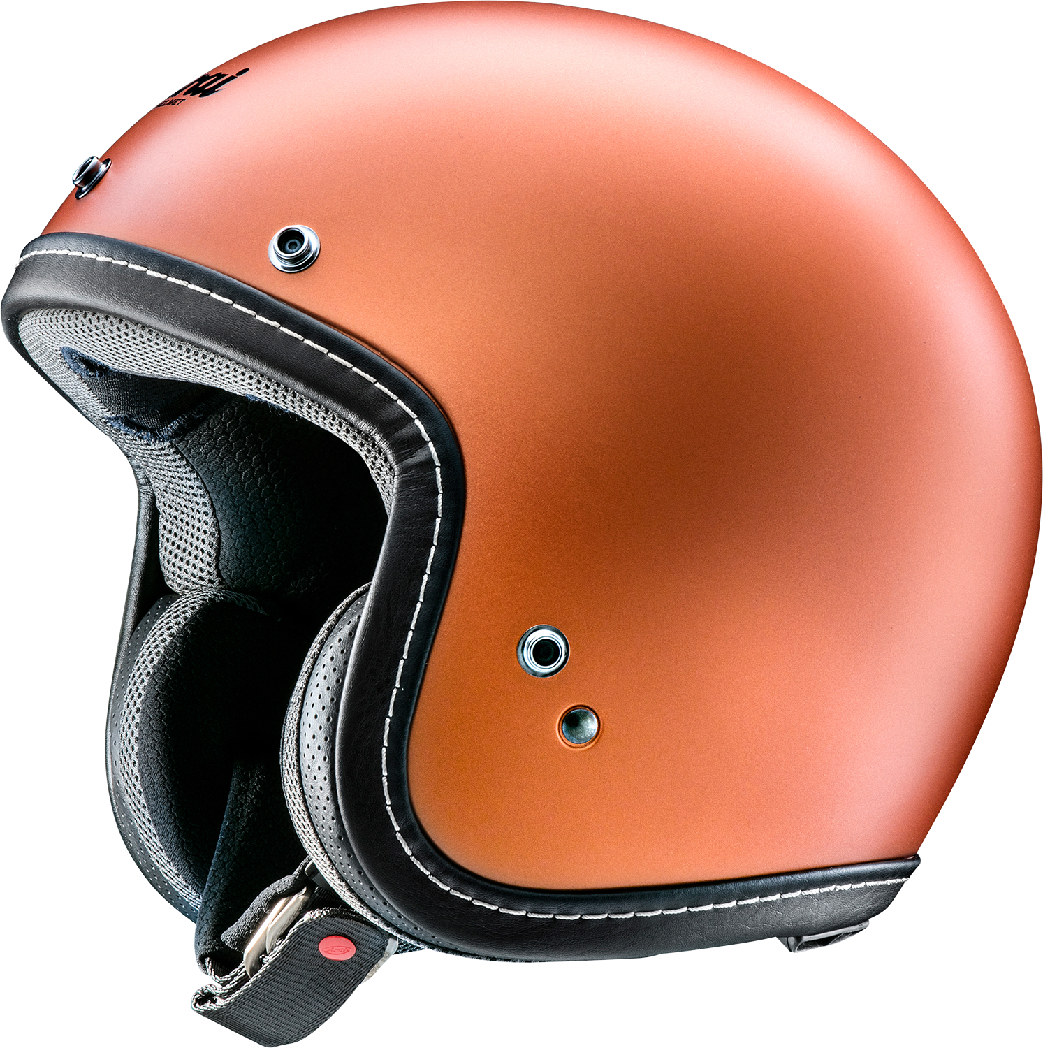 arai copper frost helmet QUANTUM-X - BLACK pulling away heat Arai Classic-V in Copper Frost