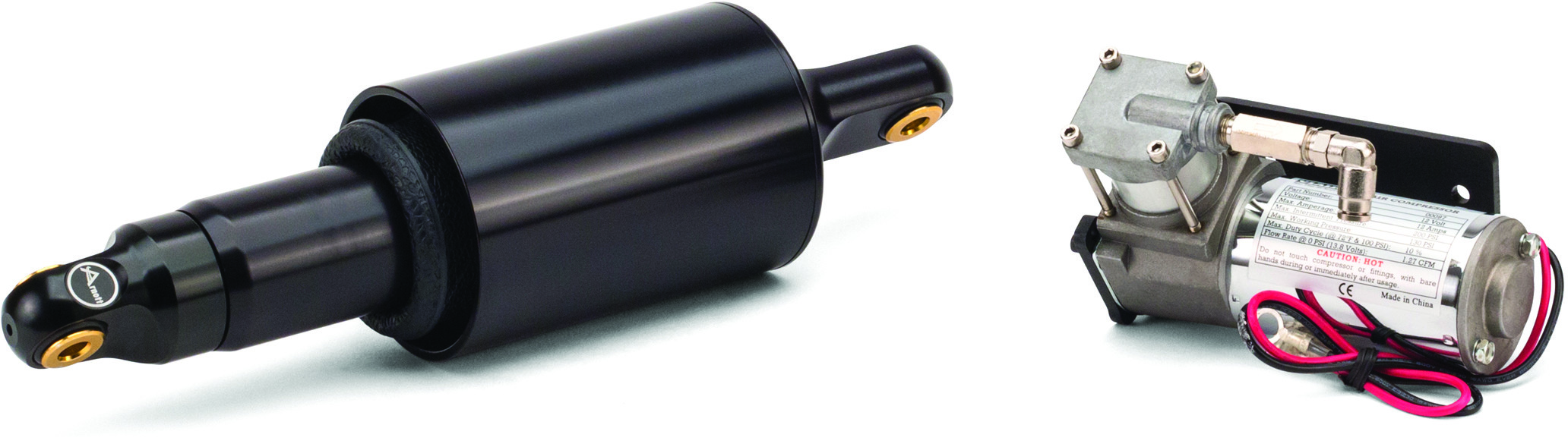 Arnott Ultimate Air Ride Suspension Kit Black Indian Bagger Cruiser