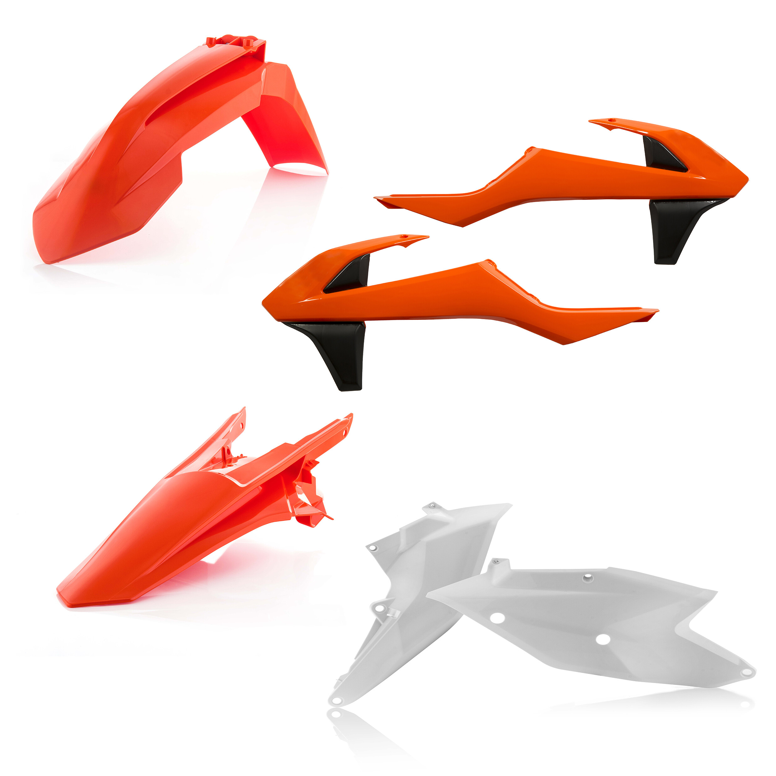 Acerbis Plastic Kit Black/Orange/White 2421075909 | eBay