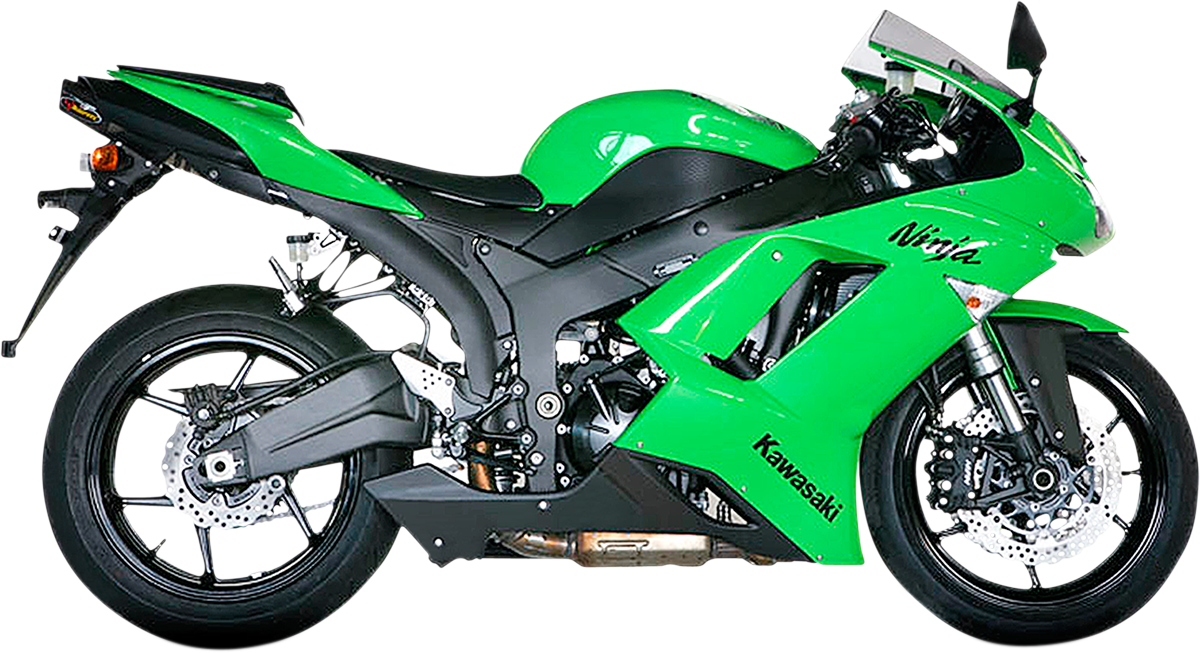 Kawasaki Ninja ZX-6R 2007-08 Akrapovic Slip-On Titanium Muffler S