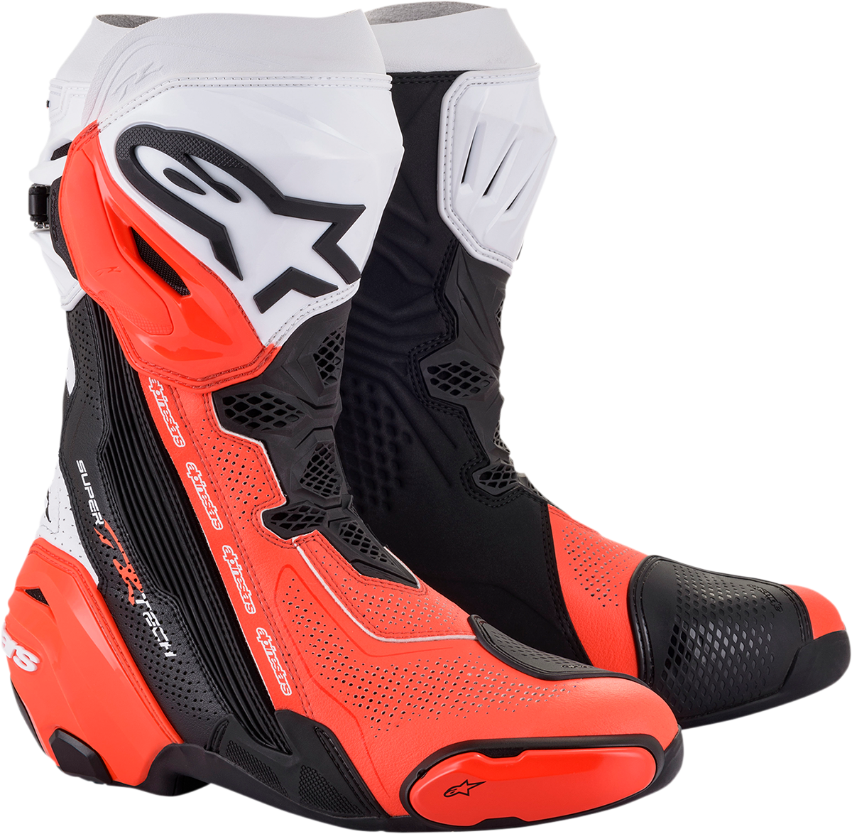 Alpinestars Supertech R Vented Boots US 9 / EU 43 Black/Orange
