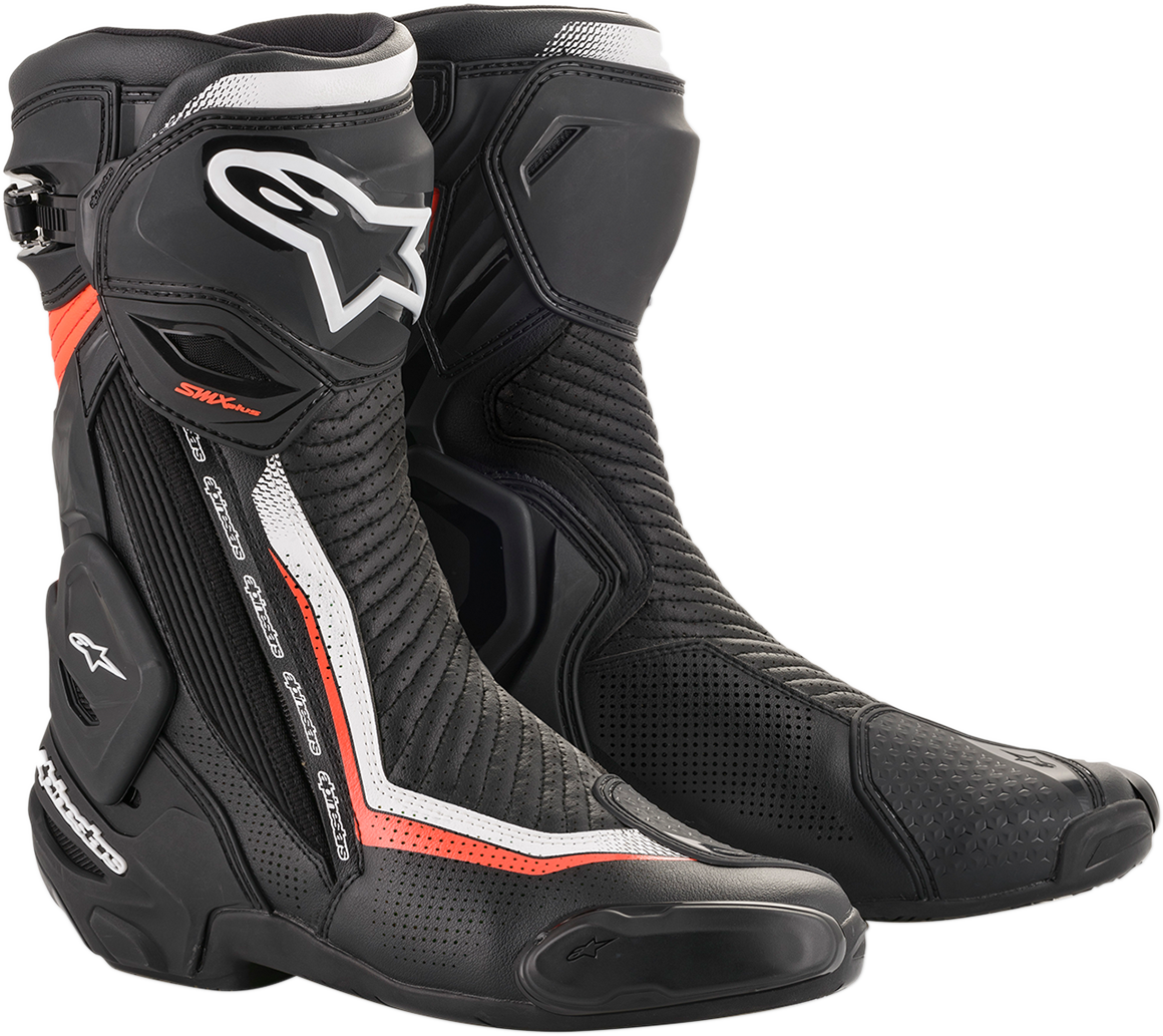 SMX Plus Vented Boots Alpinestars Black Red White 42 | eBay