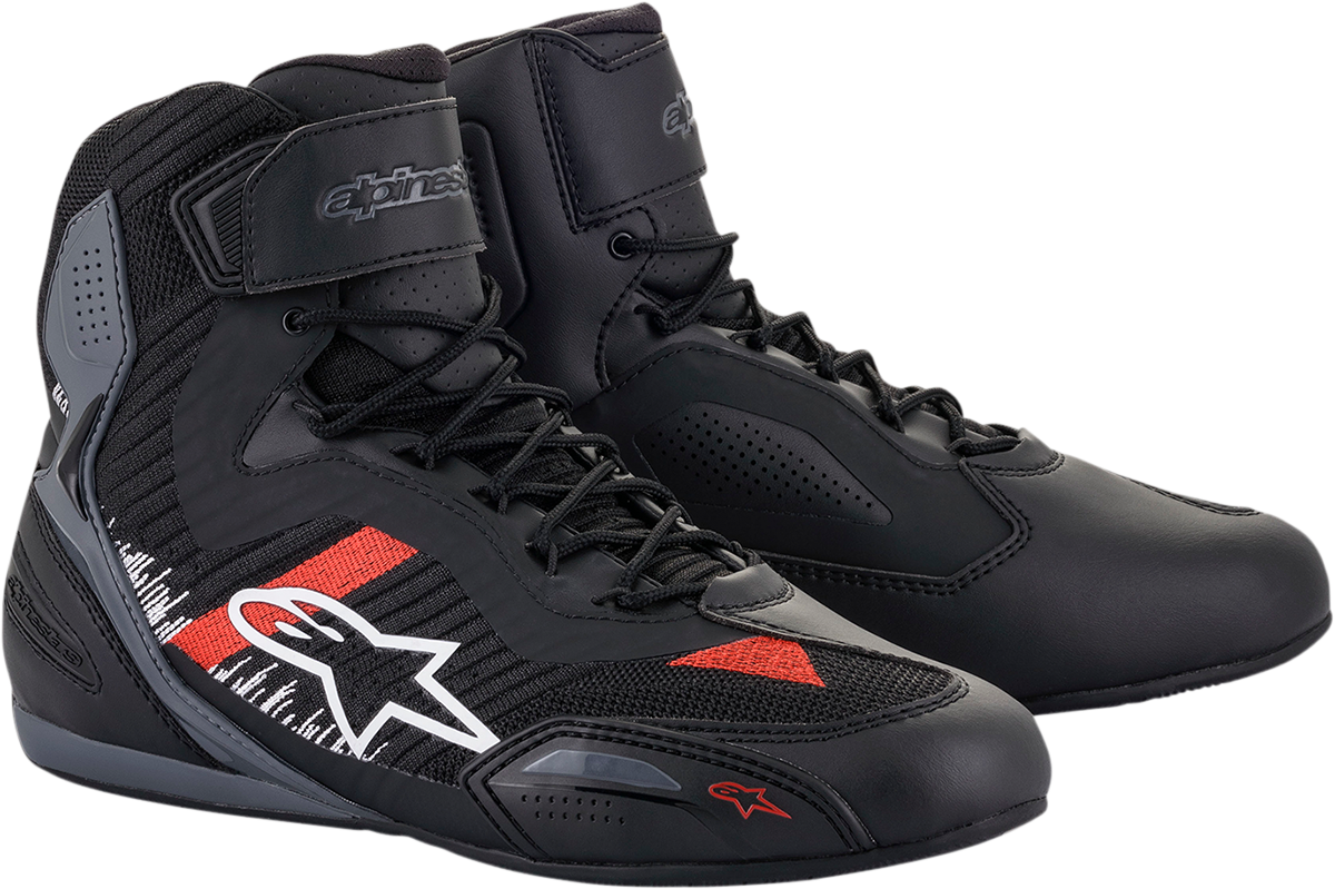 Alpinestars Faster 3 Rideknit Riding Shoes US 12 Black/Gray/Red | eBay