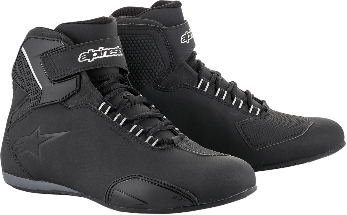 Alpinestars Sektor Waterproof Street Riding Shoes BLACK NEW - Picture 2 of 2