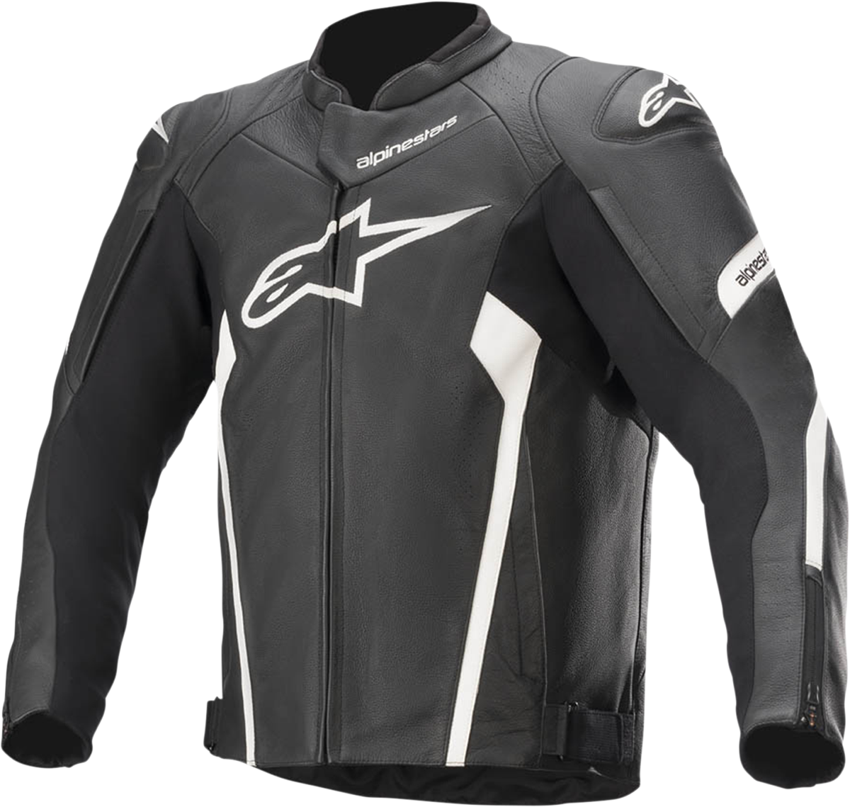 Alpinestars Faster V2 Airflow Leather Jacket 56 Black/White Alpinestars Faster V2 Airflow Leather Jacket 56 Black/White