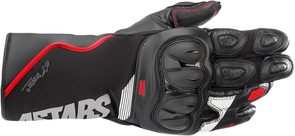 Guantes Alpinestars SP-365 Drystar Negro Rojo Fluo