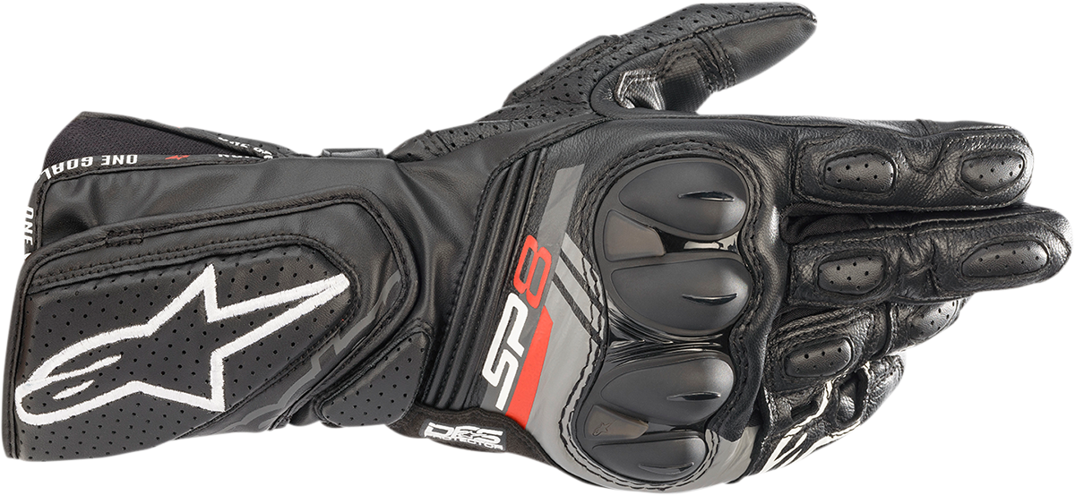 Alpinestars Street Size Large Black/white/red Sp-8 V3 Gloves for