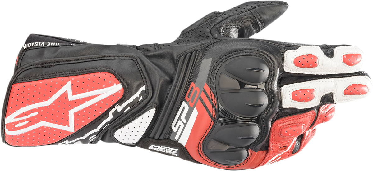 Alpinestars 3558321-1231-L SP-8 V3 Gloves Large Black/White
