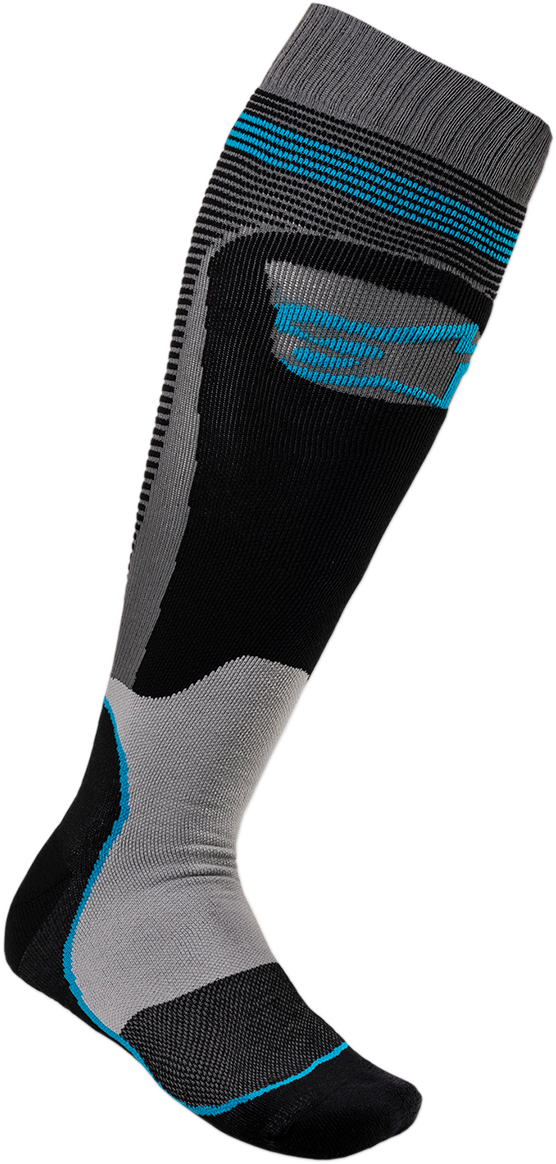 Calcetines Alpinestars MX Plus1 Negro Azul-DESCATA