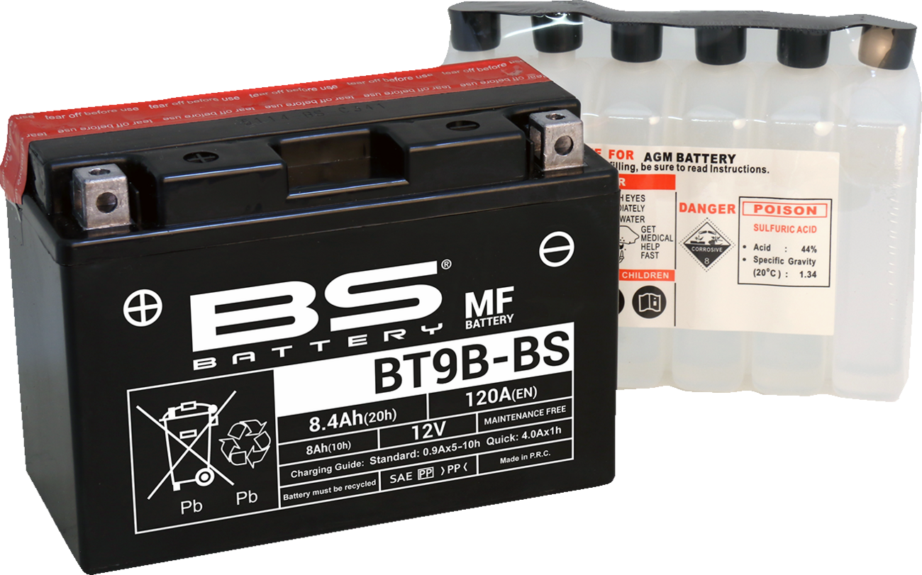 BS BATTERY 300627 Maintenance-Free Battery BT9B-BS (YT)