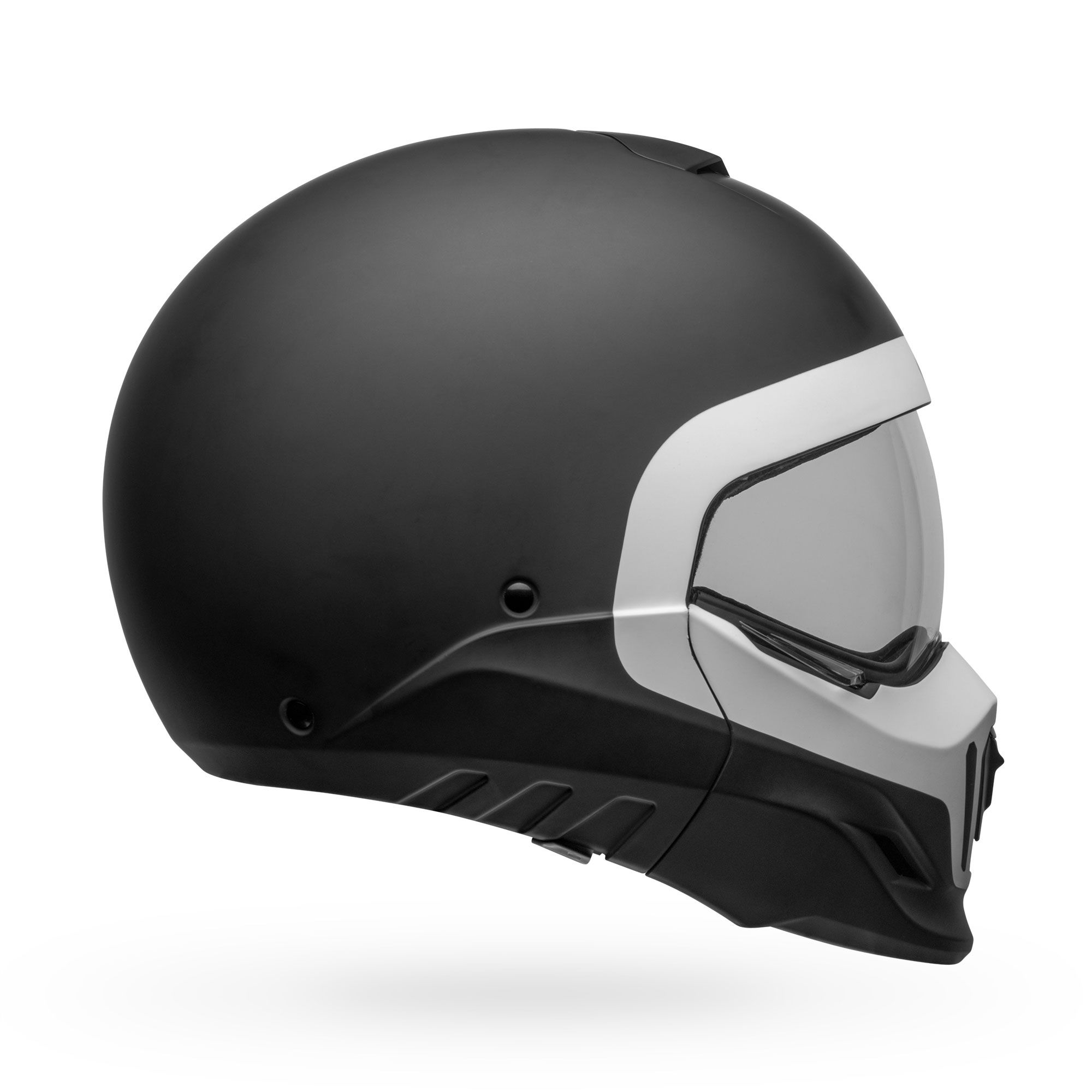 Bell Powersports Broozer Modular Helmet CRANIUM MATTE BLACK WHITE