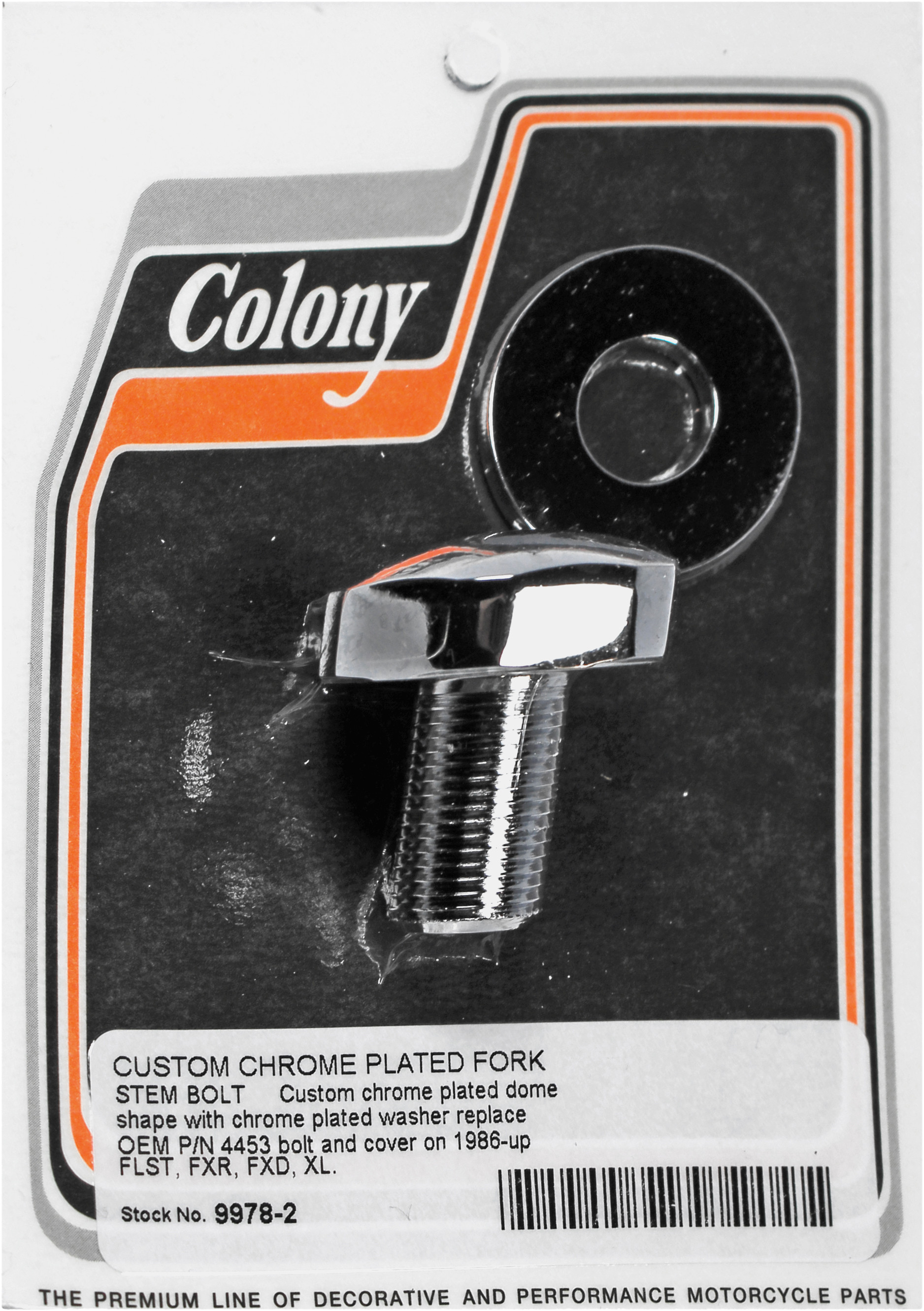 ②  collm 9978-2 Custom Fork Stem Bolt 1986-Up H-D XL/FXR/FXD/FLST