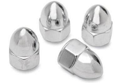 Drag Specialties Chrome Ware Acorn Nuts 1/4in-20 5pk Motorcycle