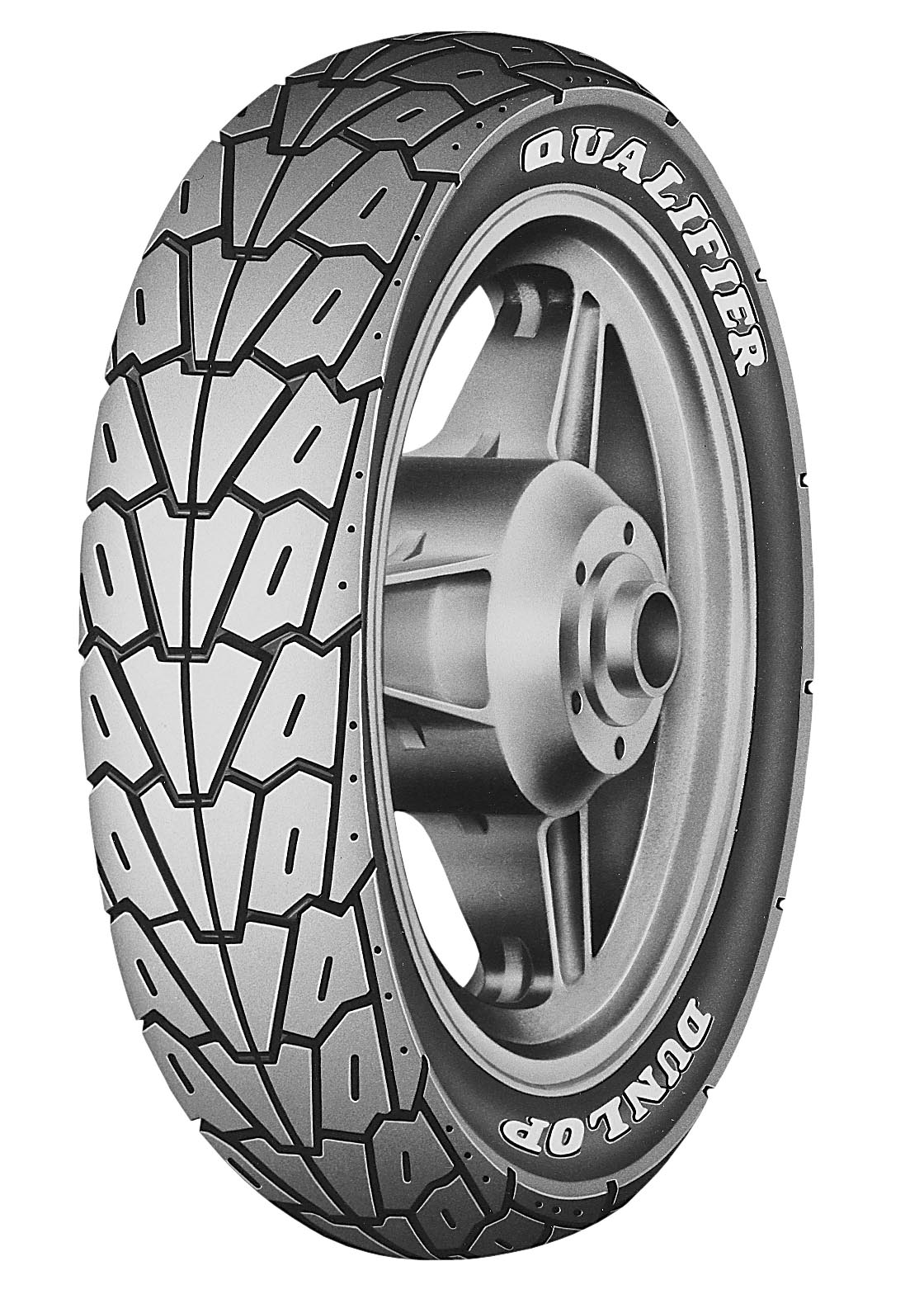 recoryu様 Dunlop K525 Qualifier Motorcycle Tire 150/90V15 Raised White