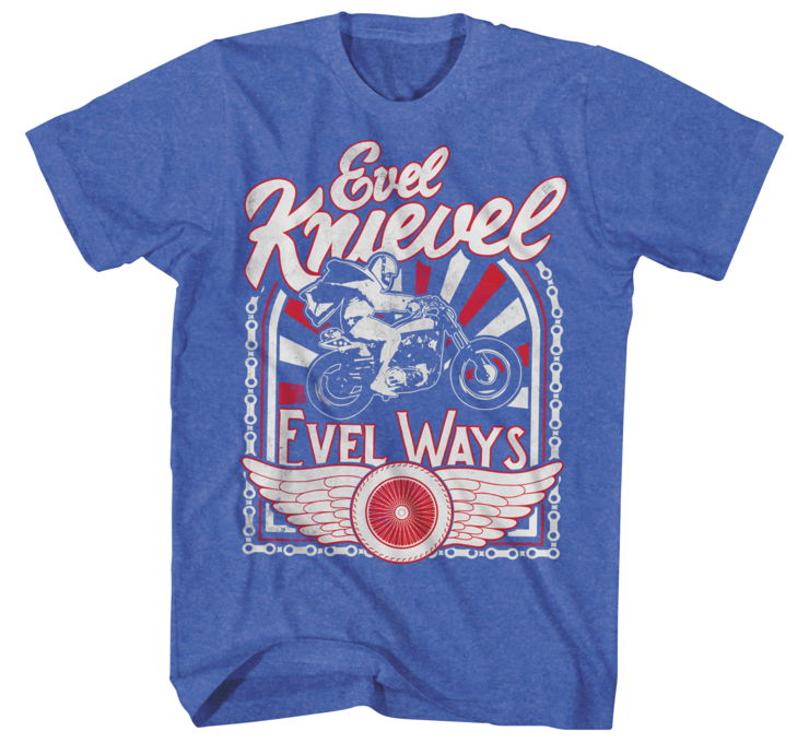 Evel American Classics Apparel Men U0026 39 S Evel Ways 2 Tee Ek5110s S Blue