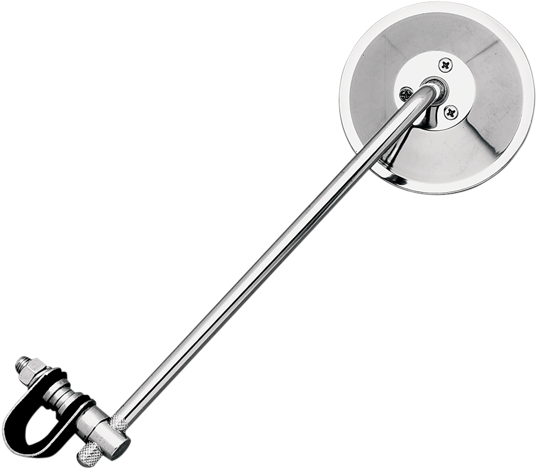 Universal ClampOn Mirror Round 10 Stem Tinted 3/4, 7/8 or 1 Bars