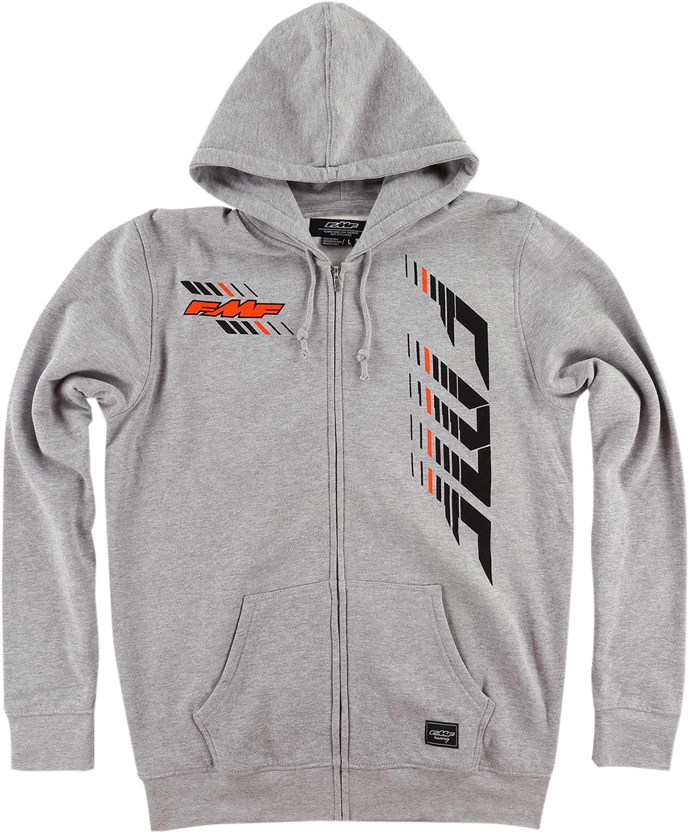 heather gray zip up hoodie