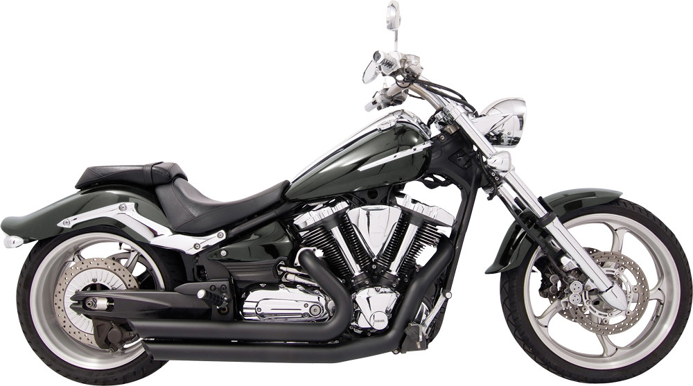 Freedom Amendment Exhaust System Slash-Out Black Yamaha Raider 1900 07
