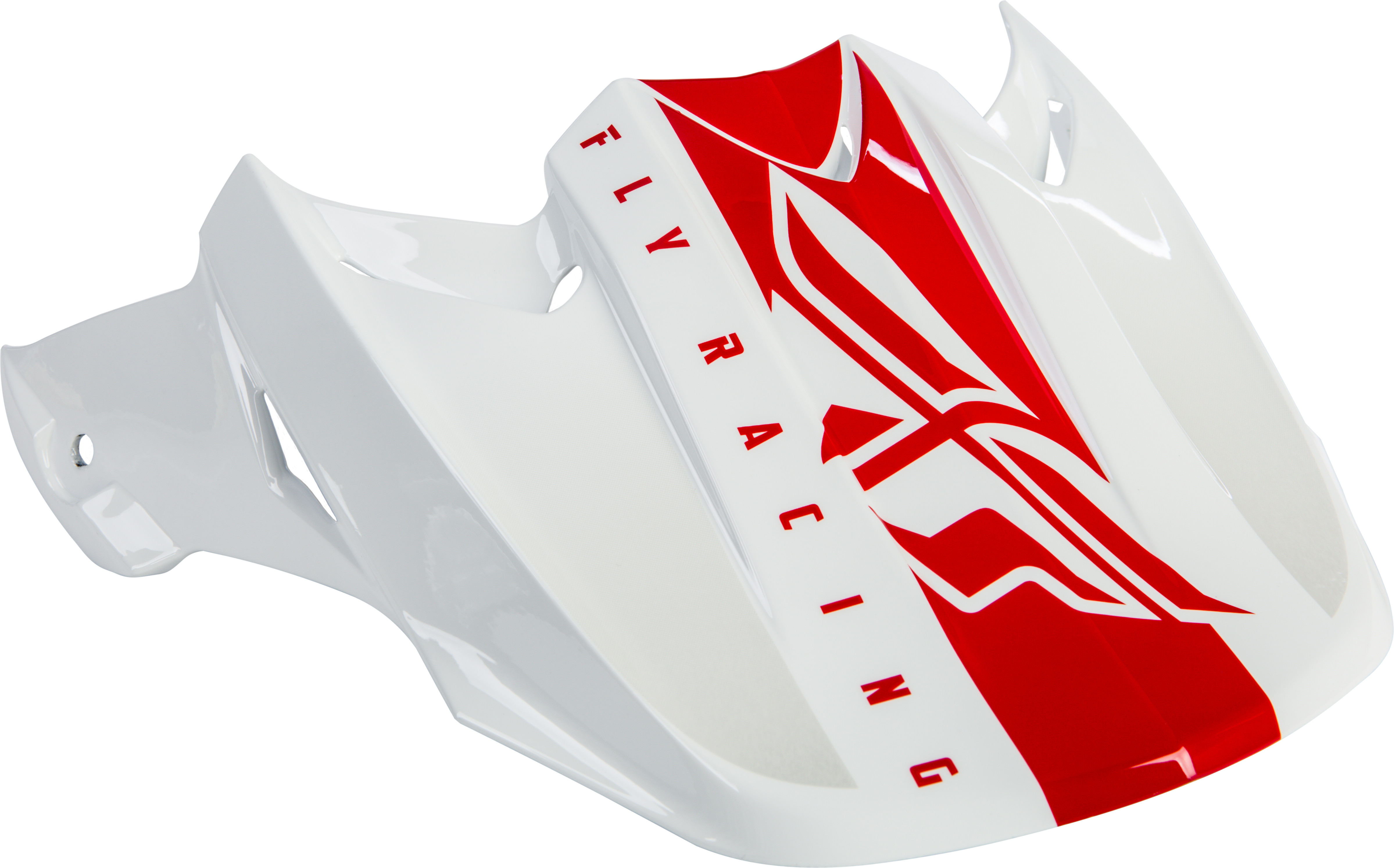 Fly Racing 73-46253 F2 Carbon Shield Helmet Visor White//Red