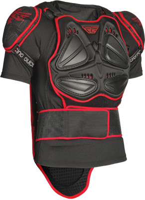 Choose Size Black//Red FLY RACING Barricade Body Armor Suit Short Sleeve
