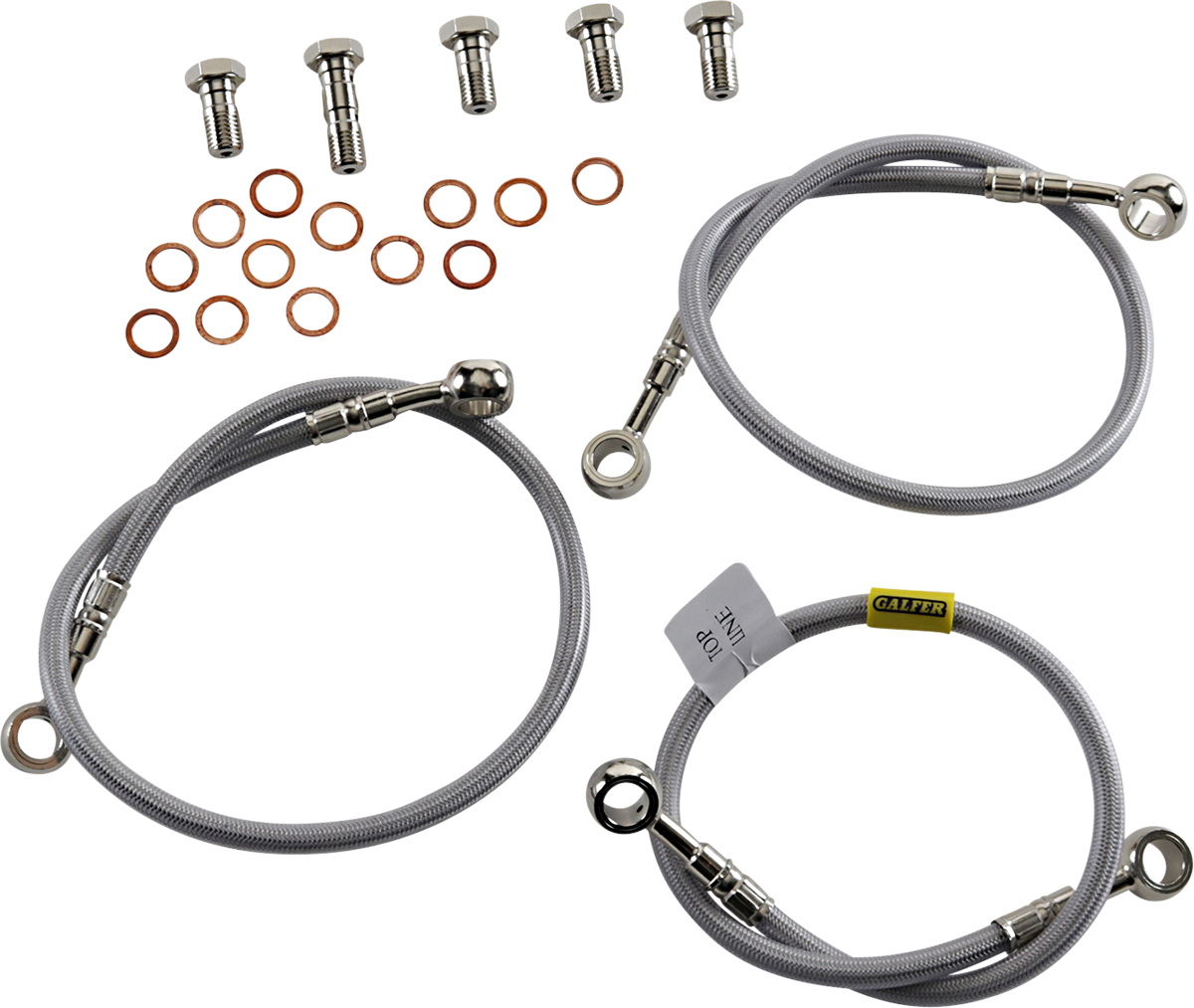 Galfer Stainlesss Steel Brake Line Kit 2 Lines Front Kawasaki ZX6R