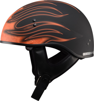 Gmax GM65 Naked Half Motorcycle Riding Helmet Orange | eBay