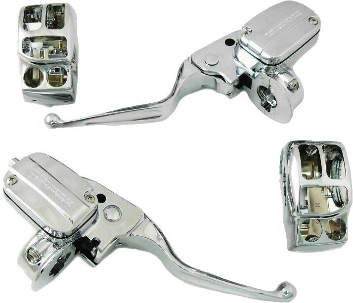 Lw＊ HARDDRIVE Handlebar Hydraulic Clutch Style Controls Black 53981 | eBay