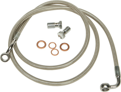 Pro Braking PBC2573-TRD-BLA Braided Clutch Line Transparent Red Hose /& Stainless Black Banjos