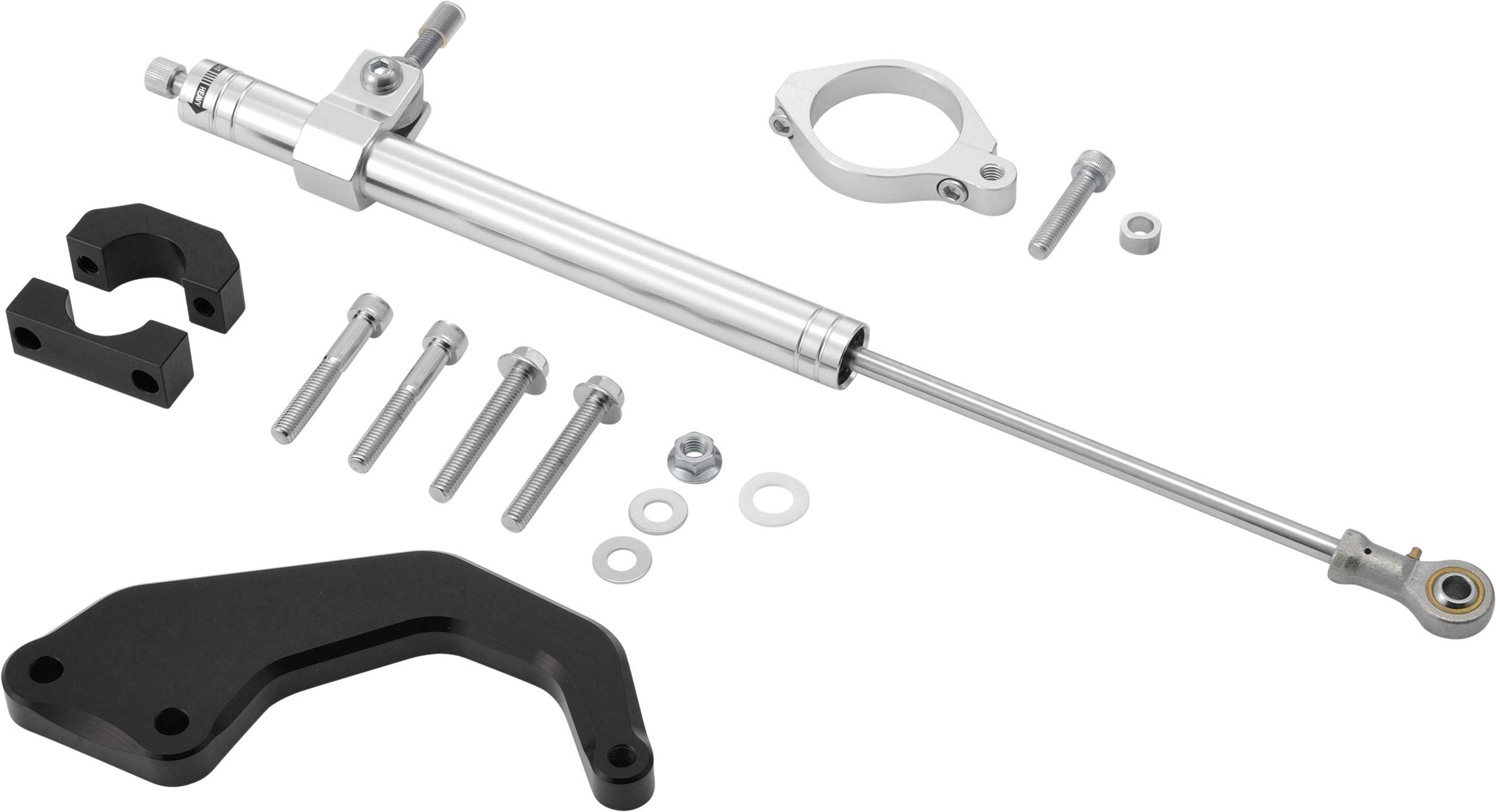 HardDrive Steering Damper Kit Silver Harley-Davidson Road Glide