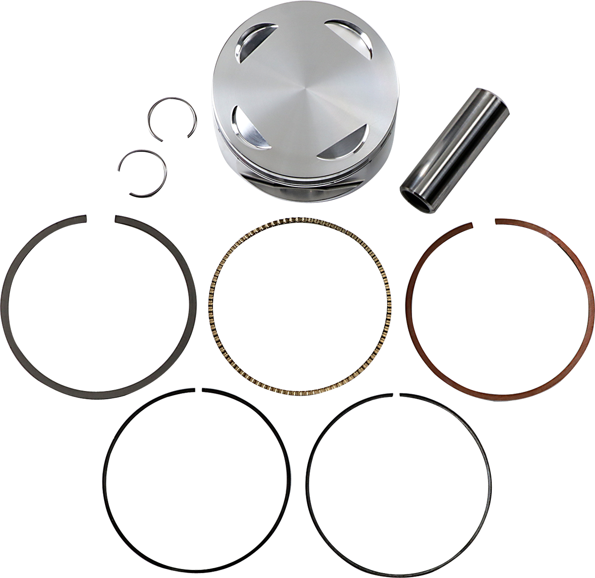 Wiseco 4689M07350 73.50mm 10.5:1 Compression Motorcycle Piston Kit