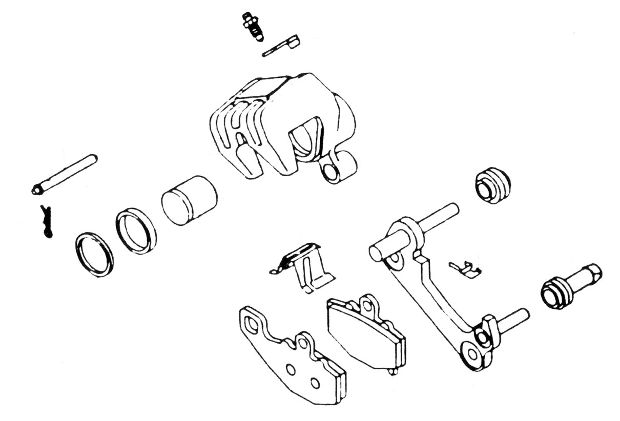 YAMAHA NEW K/&L REAR BRAKE CALIPER REBUILD KIT 32-1608
