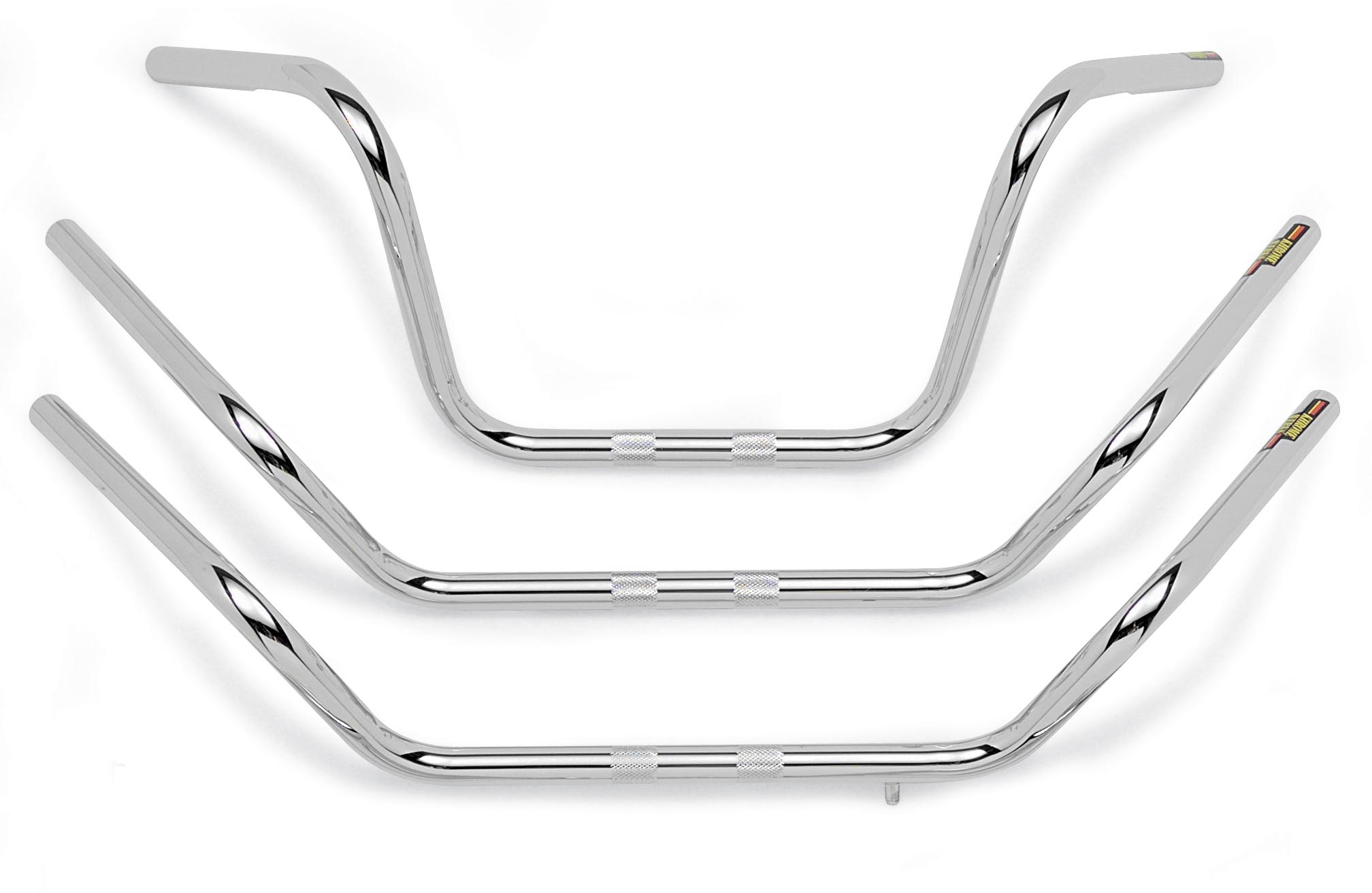 Khrome Werks 1in. Handlebar 300065 Buckhorn Bar (Dimpled) Chrome eBay