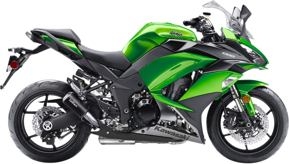 Leo Vince LV-10 Slip-On Exhaust SS/Black Kawasaki Z 1000 10-16