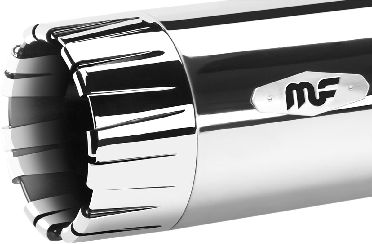 MagnaFlow Chrome w/ CHR Tips Top Gun 4.5" Slip On Mufflers Exhaust