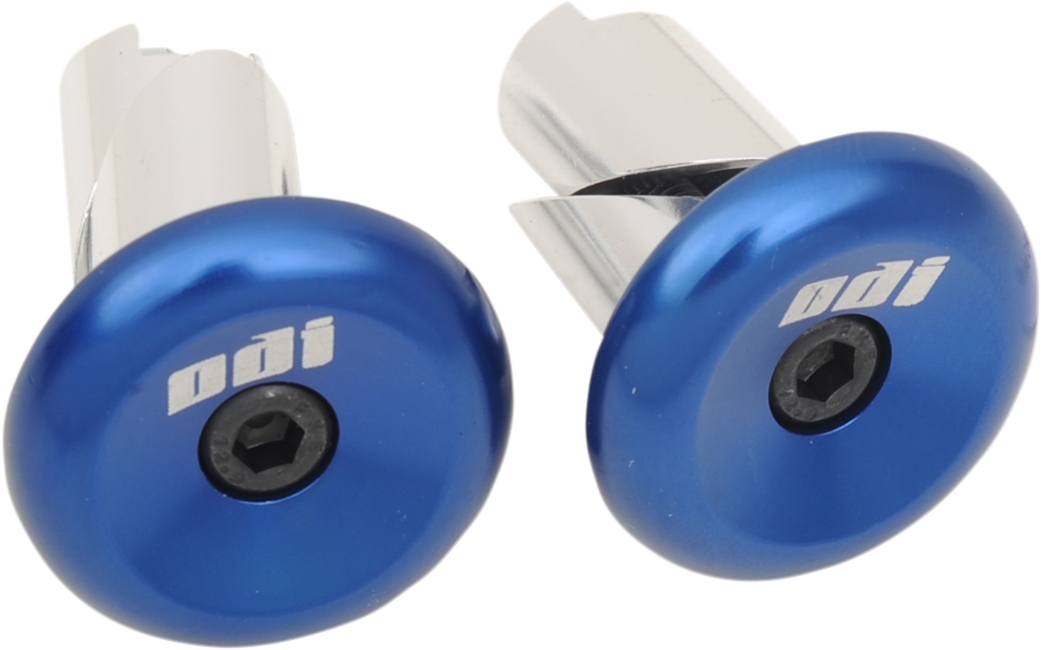 ODI Aluminum Bar End Plug Blue