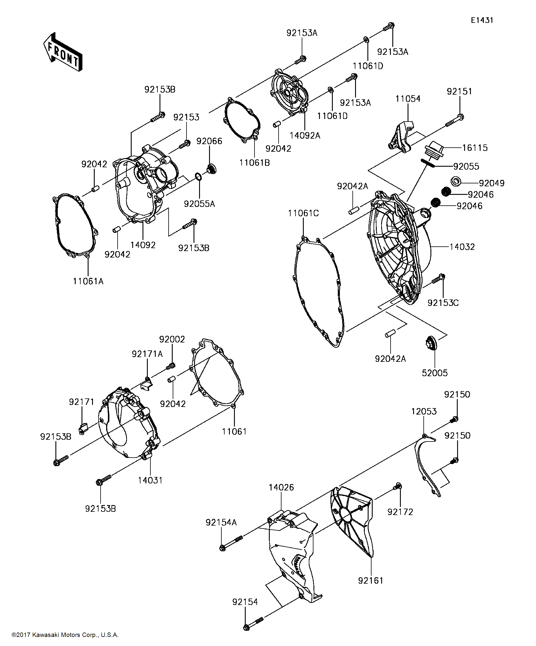 その他 J KAWASAKI 11061-0249 NINJA ZX-6R, ZX6R, ZX636 GENERATOR
