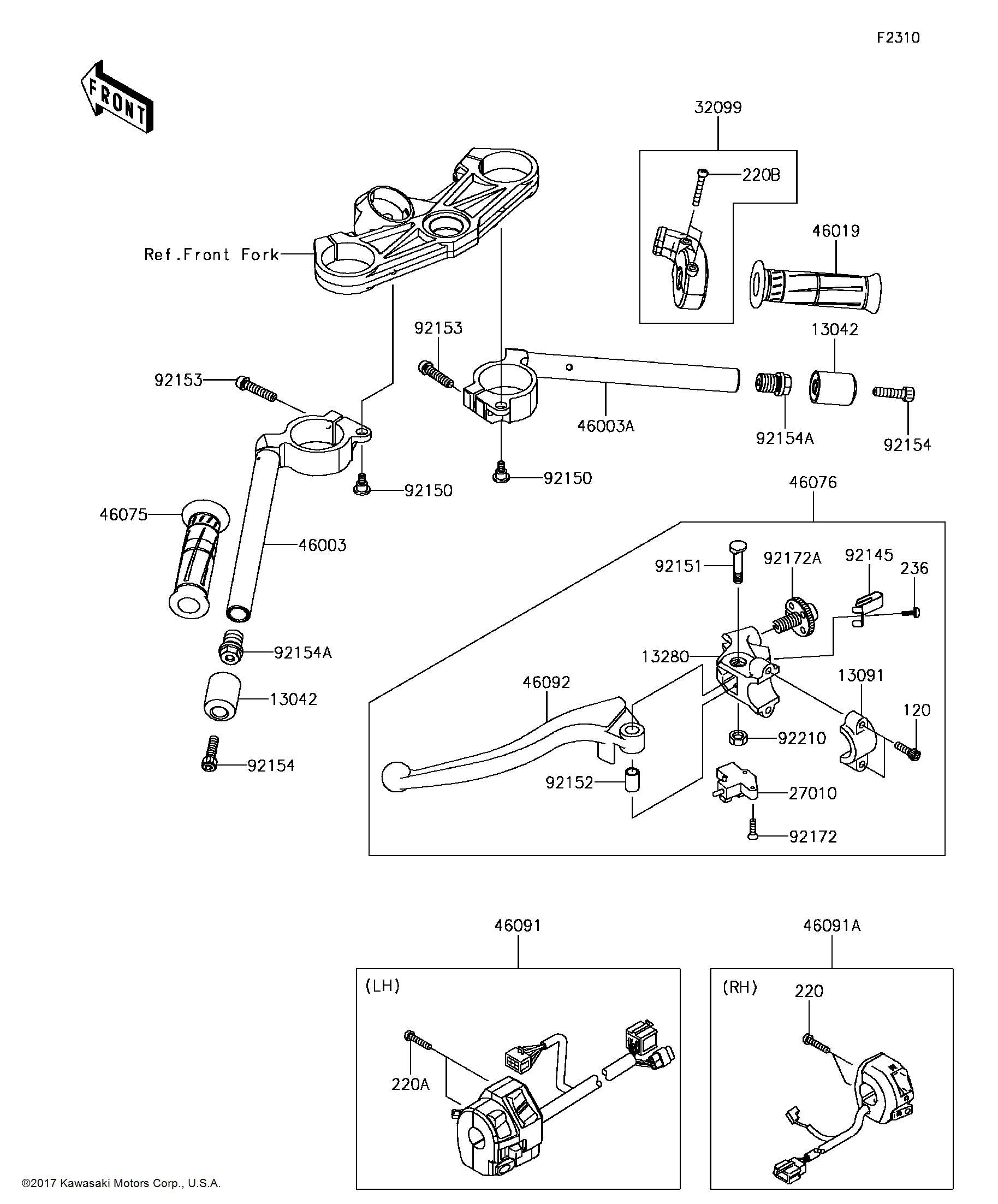 シャフト　EZバー Amazon.com: Zeta 7/8in. Bar Rise Kit - 30mm : Automotive