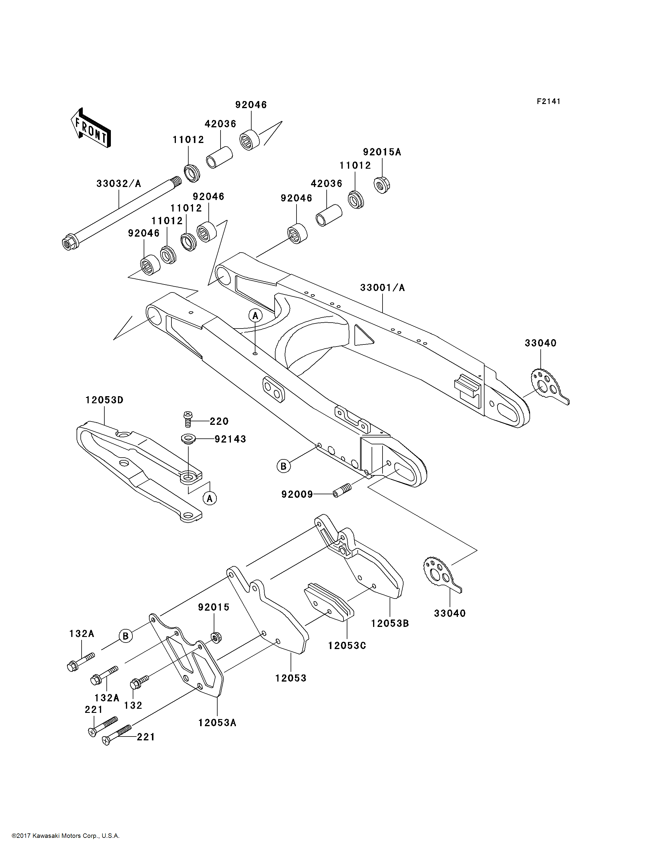 Kawasaki OEM Part 92143-1156 COLLAR | eBay