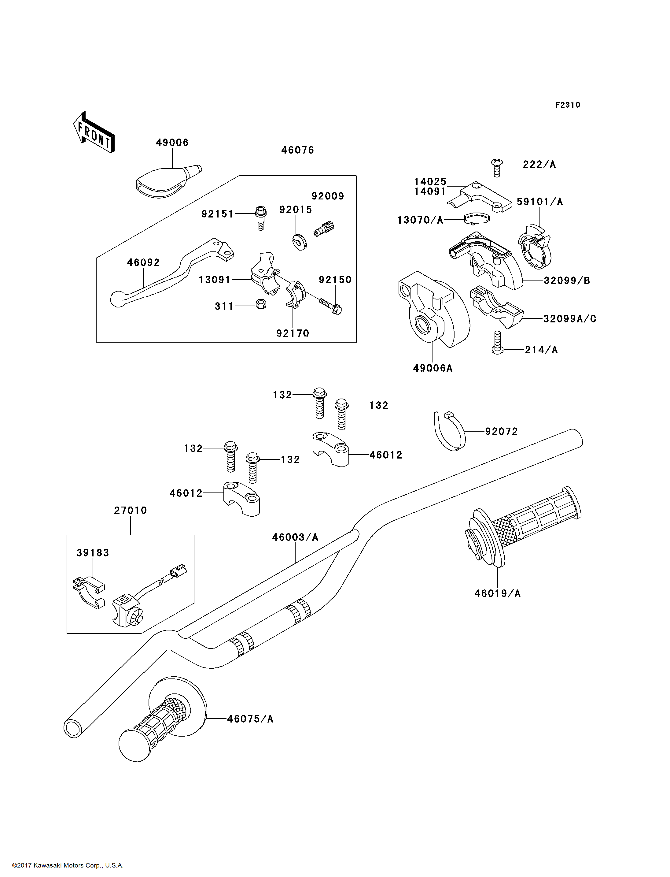 Kawasaki OEM Part 92150-1474 BOLT | eBay