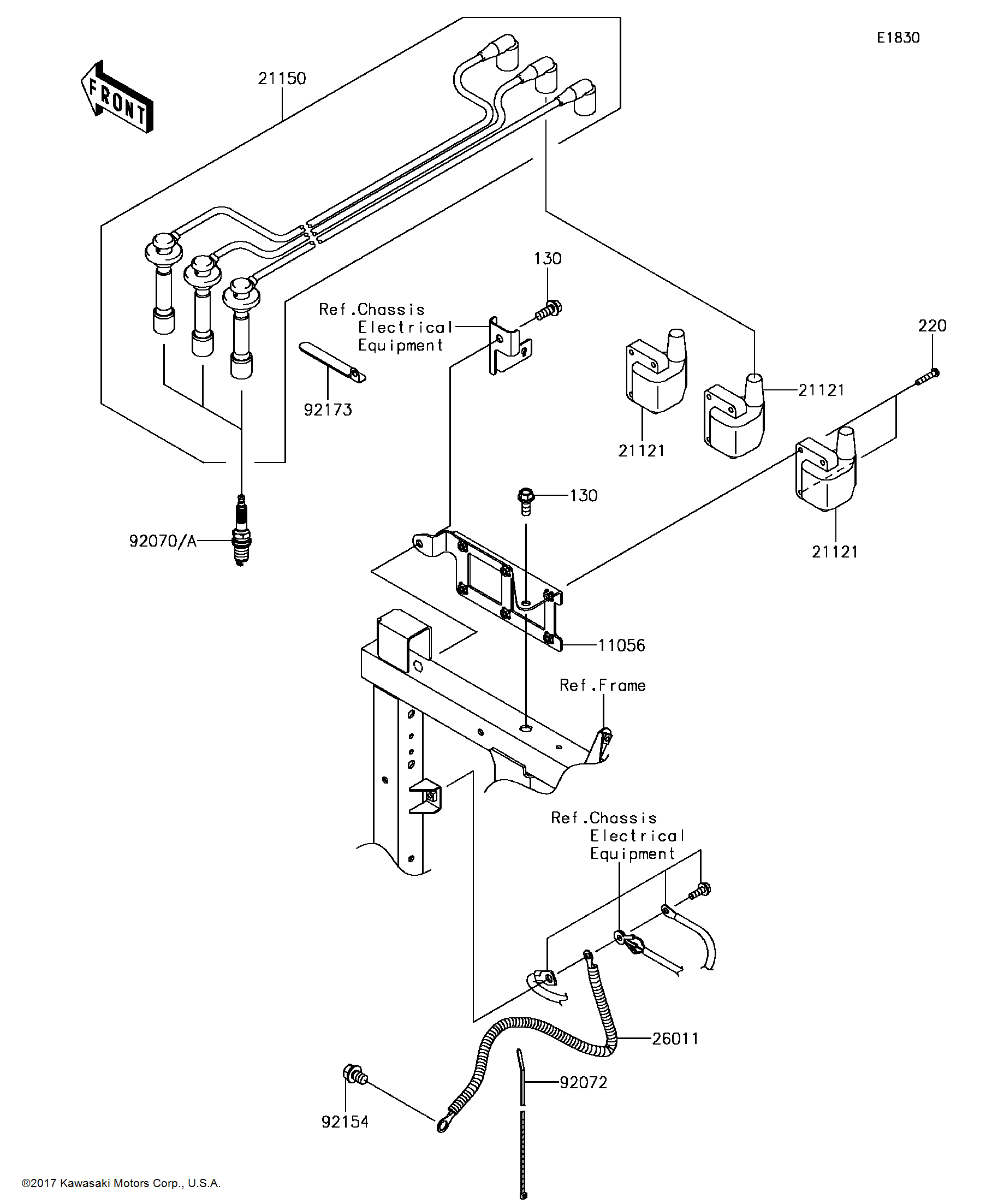 Kawasaki OEM Part 92070-0048 PLUG-SPARK,7026(TORCH) | eBay
