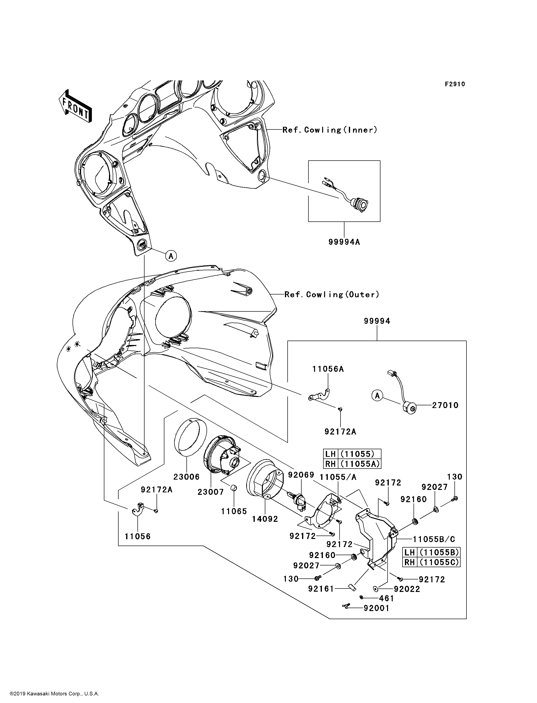 Kawasaki OEM Part 99994-0237 KIT-ACCESSORY,DC SOCKET | eBay
