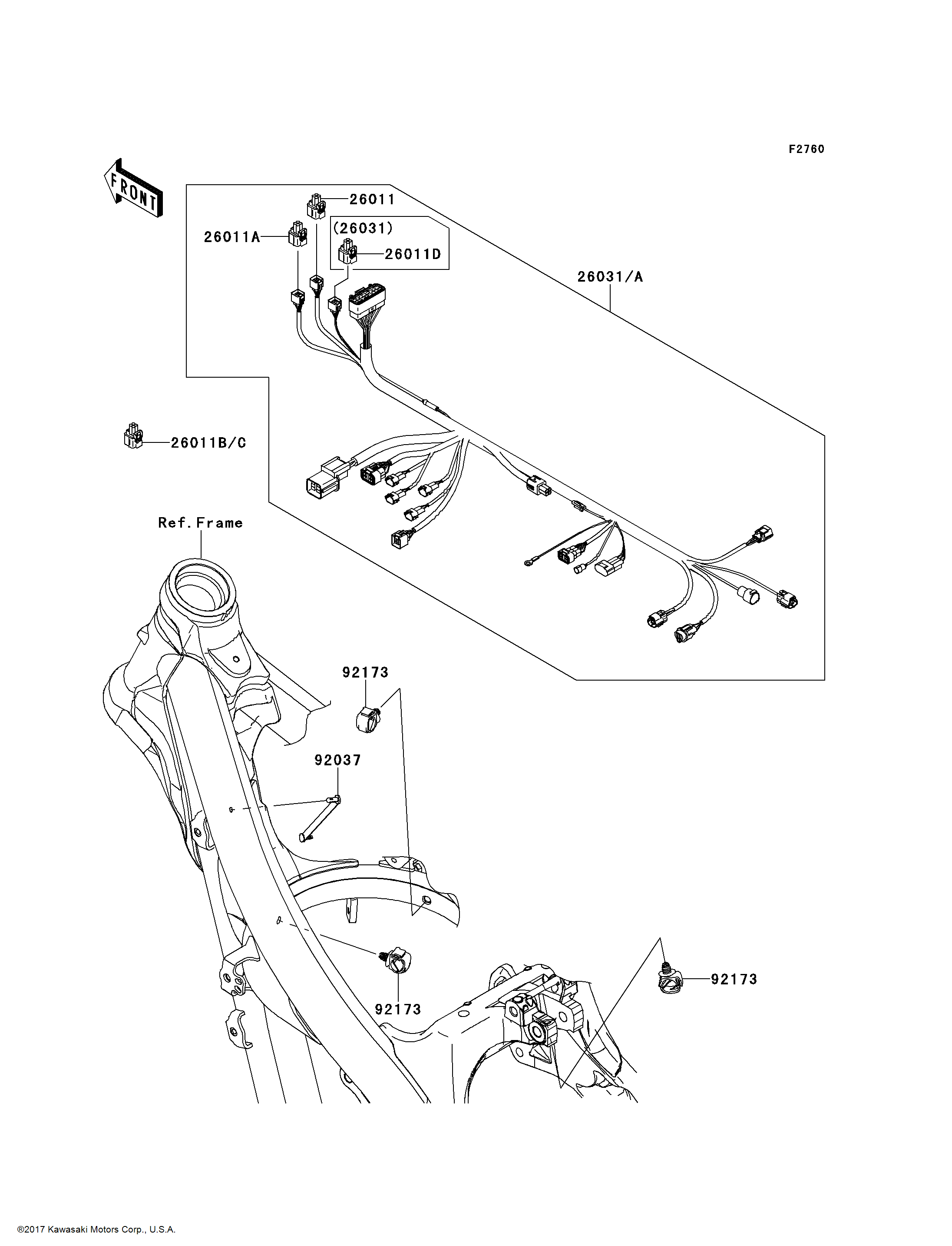 Kawasaki OEM Part 26011-0748 | eBay
