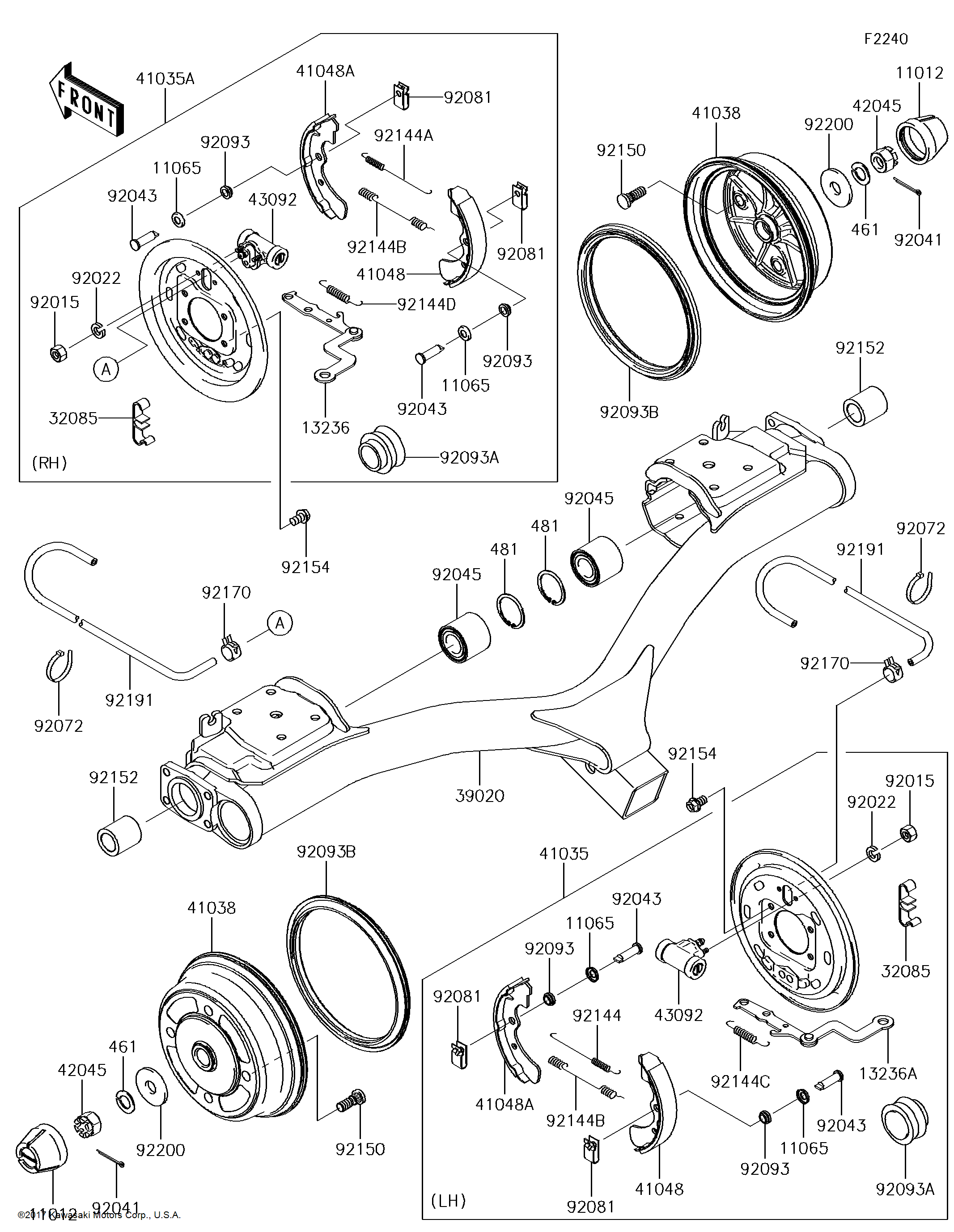 Kawasaki OEM Part 92093-1543 SEAL,BS184.8X13.5ZS | eBay