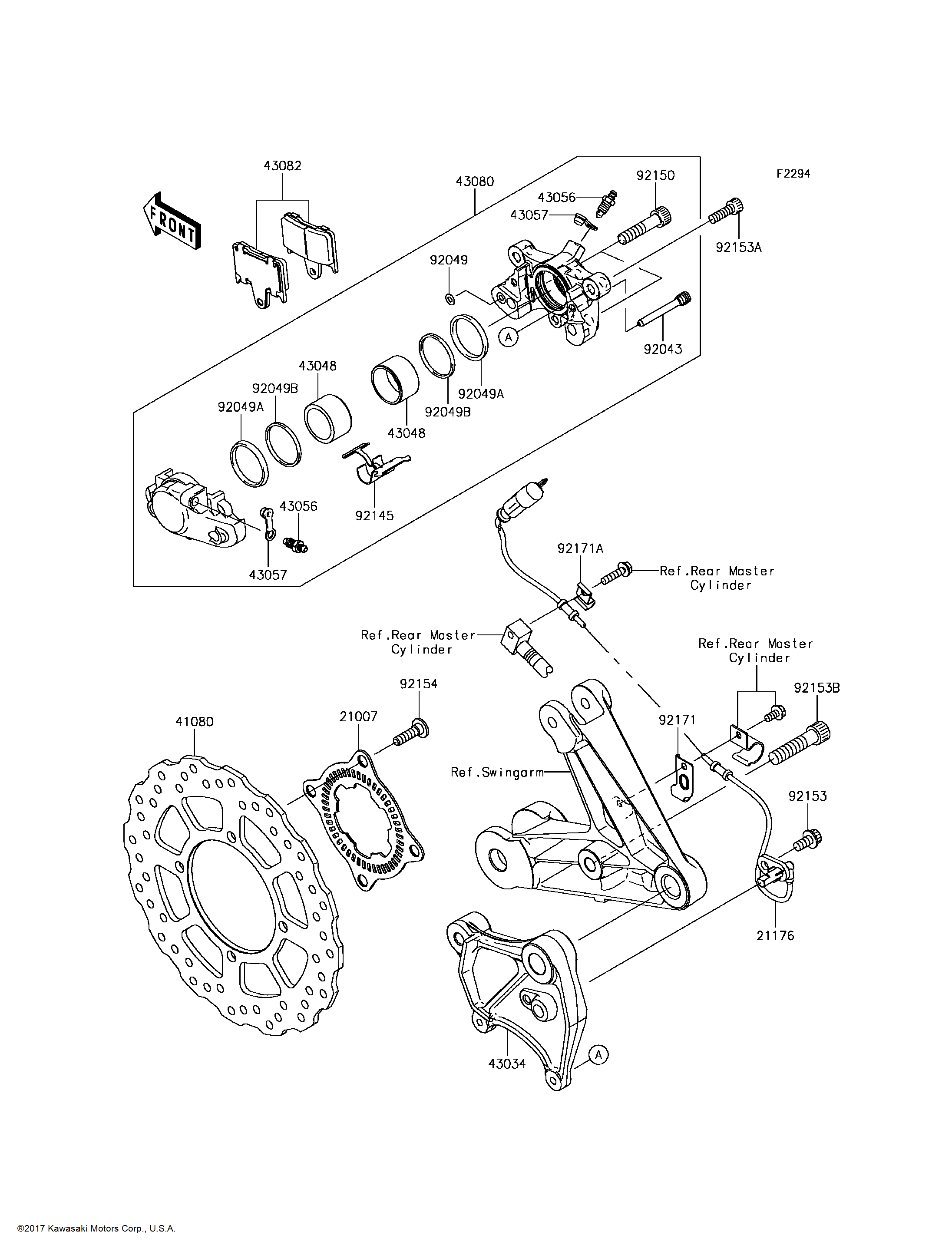 Kawasaki OEM Part 92154-1865 BOLT,SOCKET,8X30 | eBay