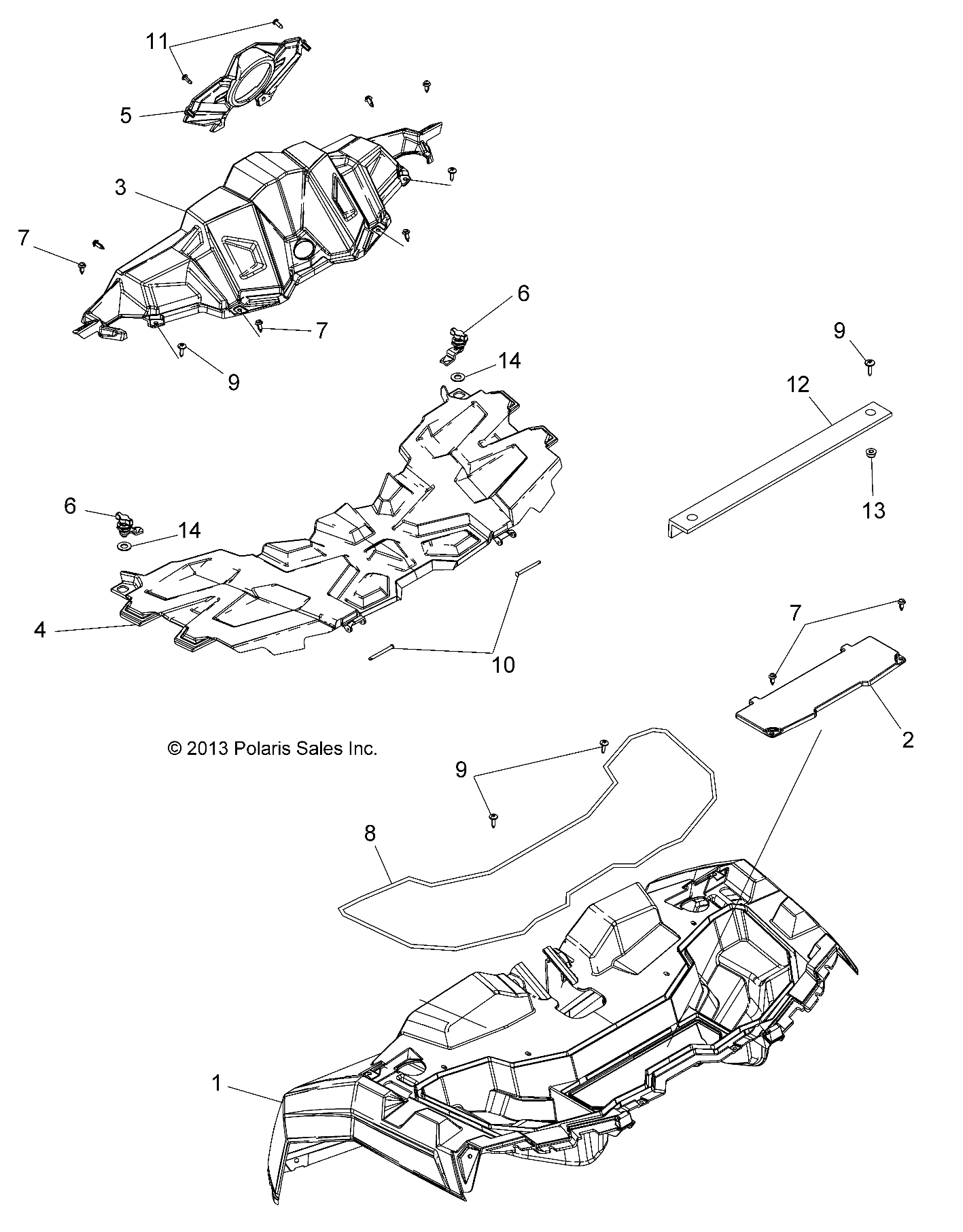 Polaris OEM Part 7519650 SCR-TXTH-M6X1.0X25 ZFB | eBay