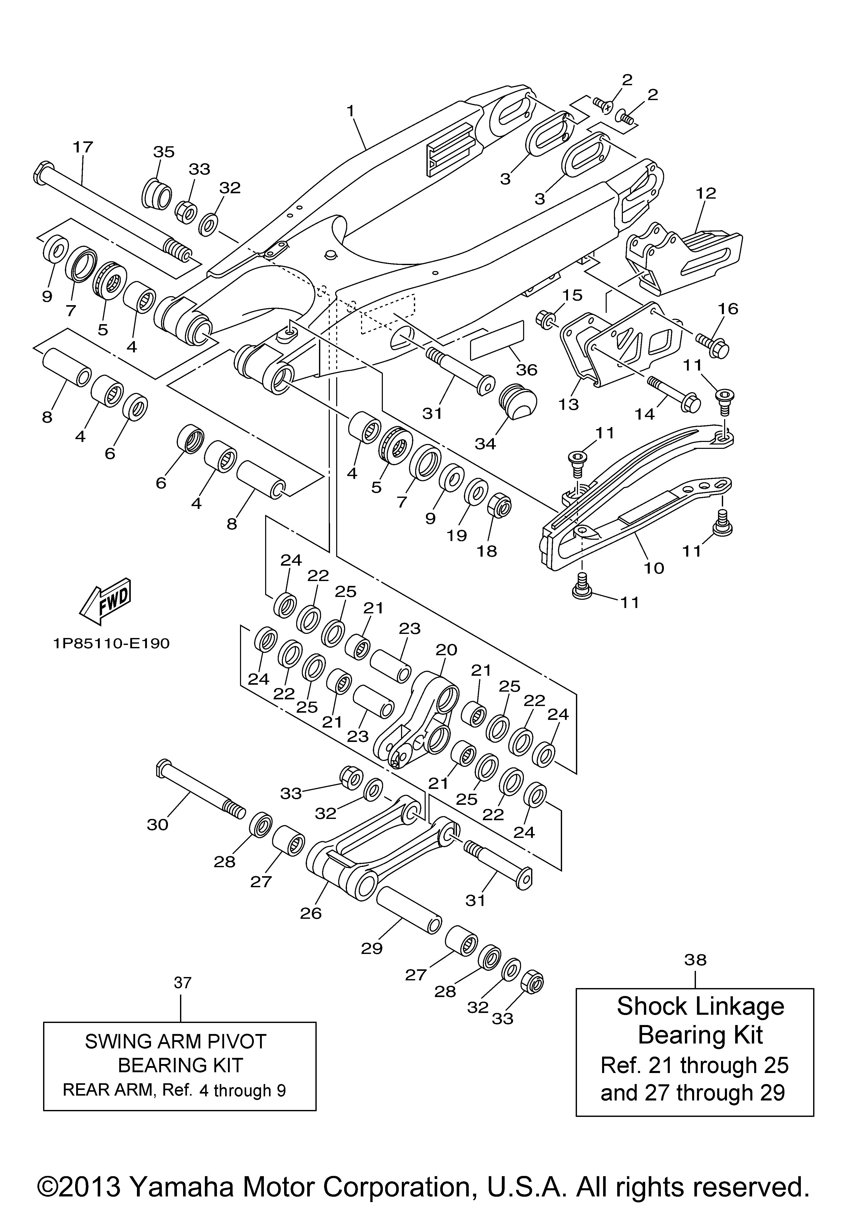 Yamaha OEM Part 1C3-22128-00-00 | eBay