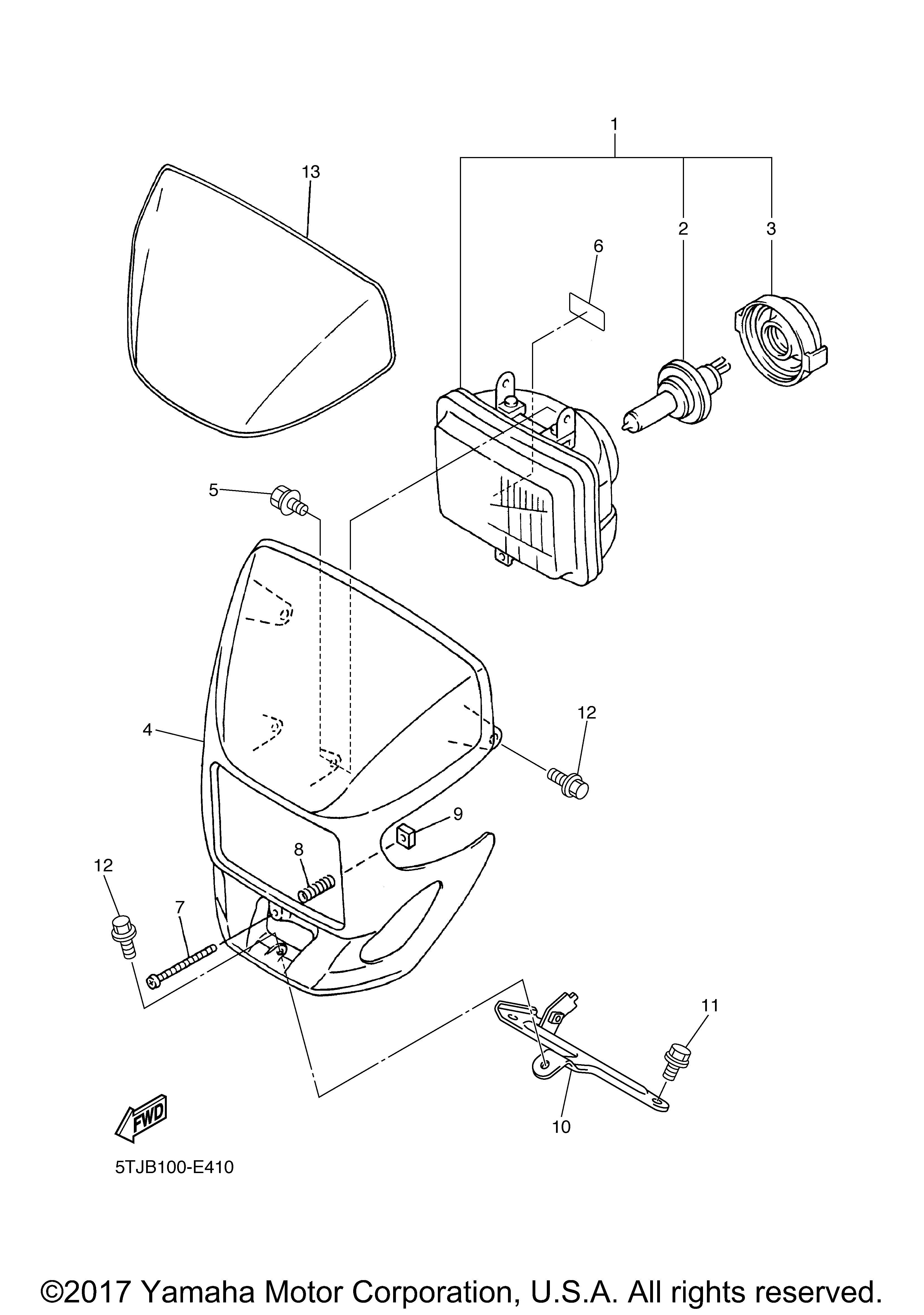 Yamaha OEM Part 5BF-84334-00-00 NUT, ADJUSTING | eBay
